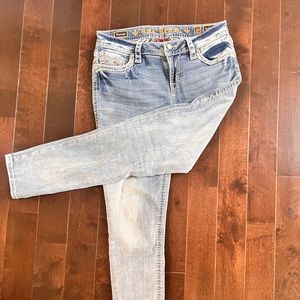 Jeans with jewel embellishment